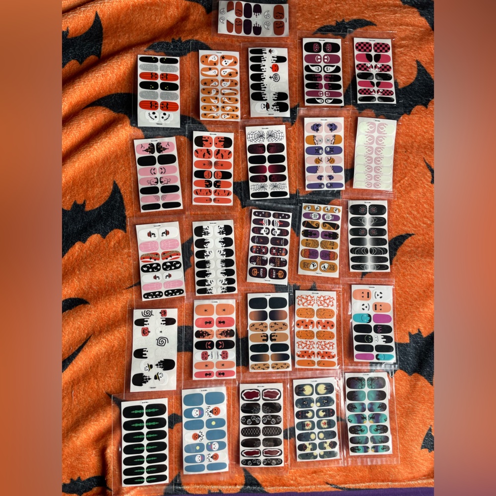 Halloween Nail Wraps Pack of 26